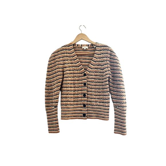 A.L.C Rebekah Wool Blend Striped Cardigan Sweater - Picture 5 of 10